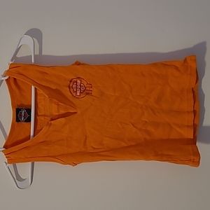 orange Harley Davidson tank top size medium